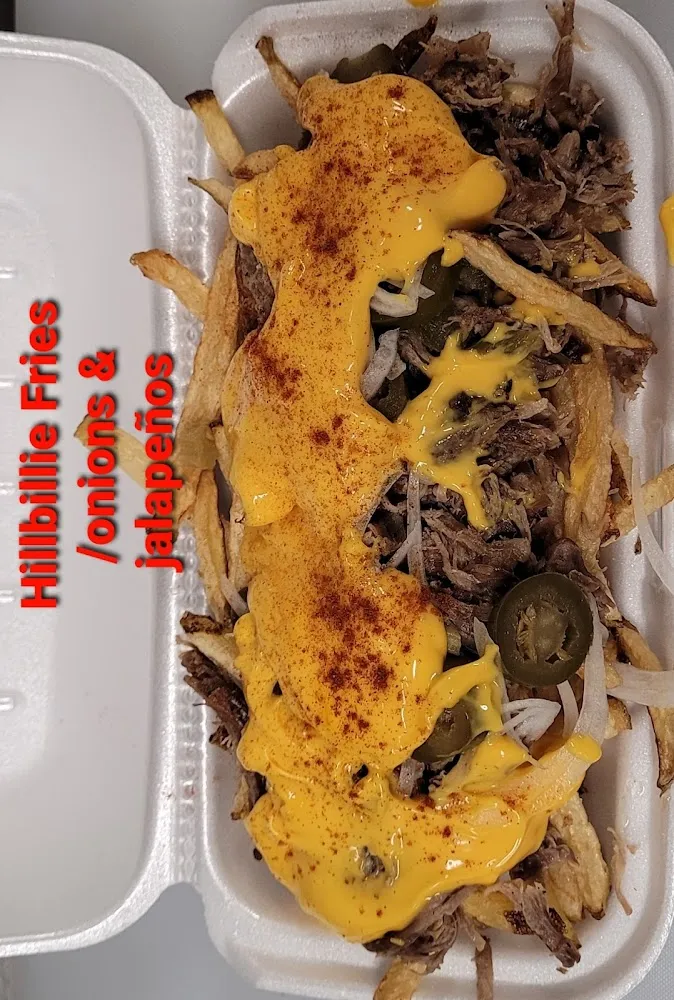Hillbillie Fries with Pulled Pork and Cheese
