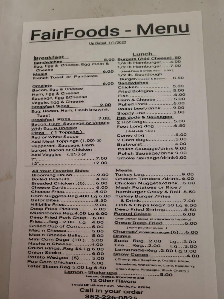 FairFoods Restaurant Menu image 1